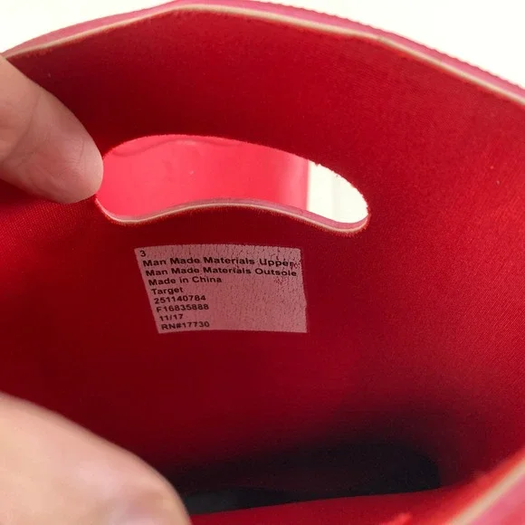 Hunter for Target Rain Boots Boys Girls Sz 3 Red Pull On Tall Waterproof - Picture 4 of 6